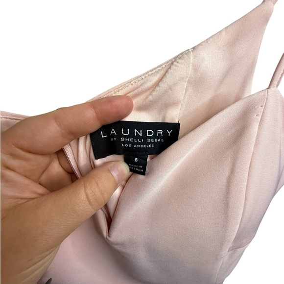 Laundry By Shelli Segal Blush Asymmetrical Dress - Picture 3 of 3